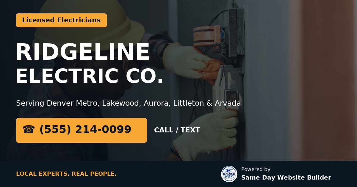 Ridgeline Electric Co. demo Facebook share card
